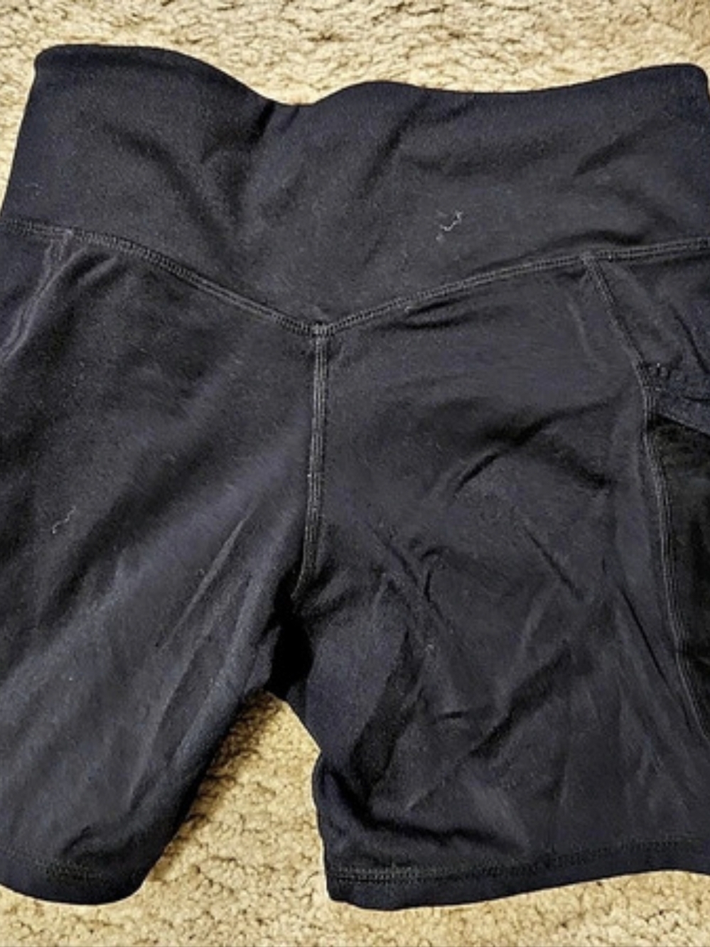 Fabletics Athletic Shorts 3-Piece Set Black & Purple
